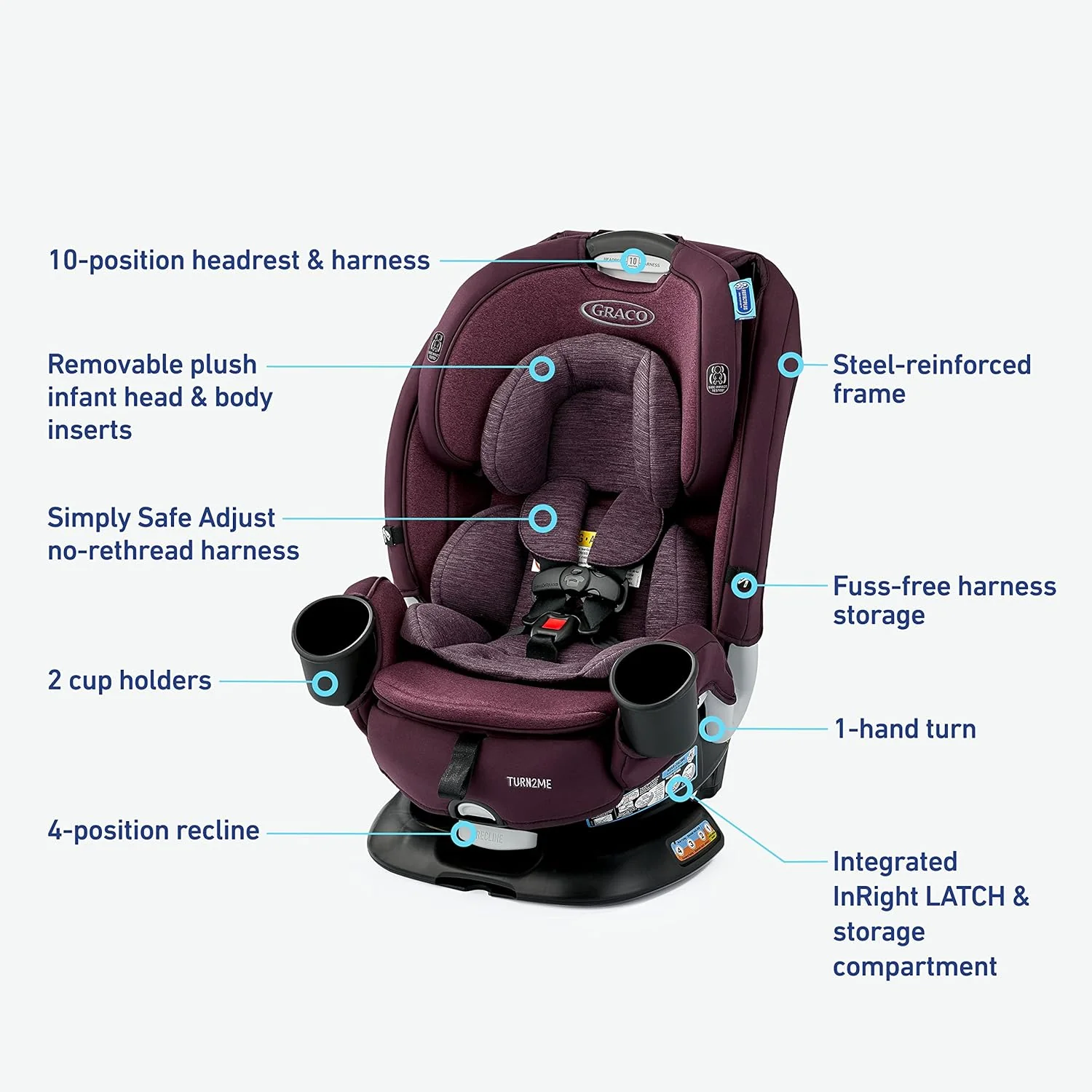 Graco Turn2Me™ 3 in 1 Rotating Car Seat - Image 5