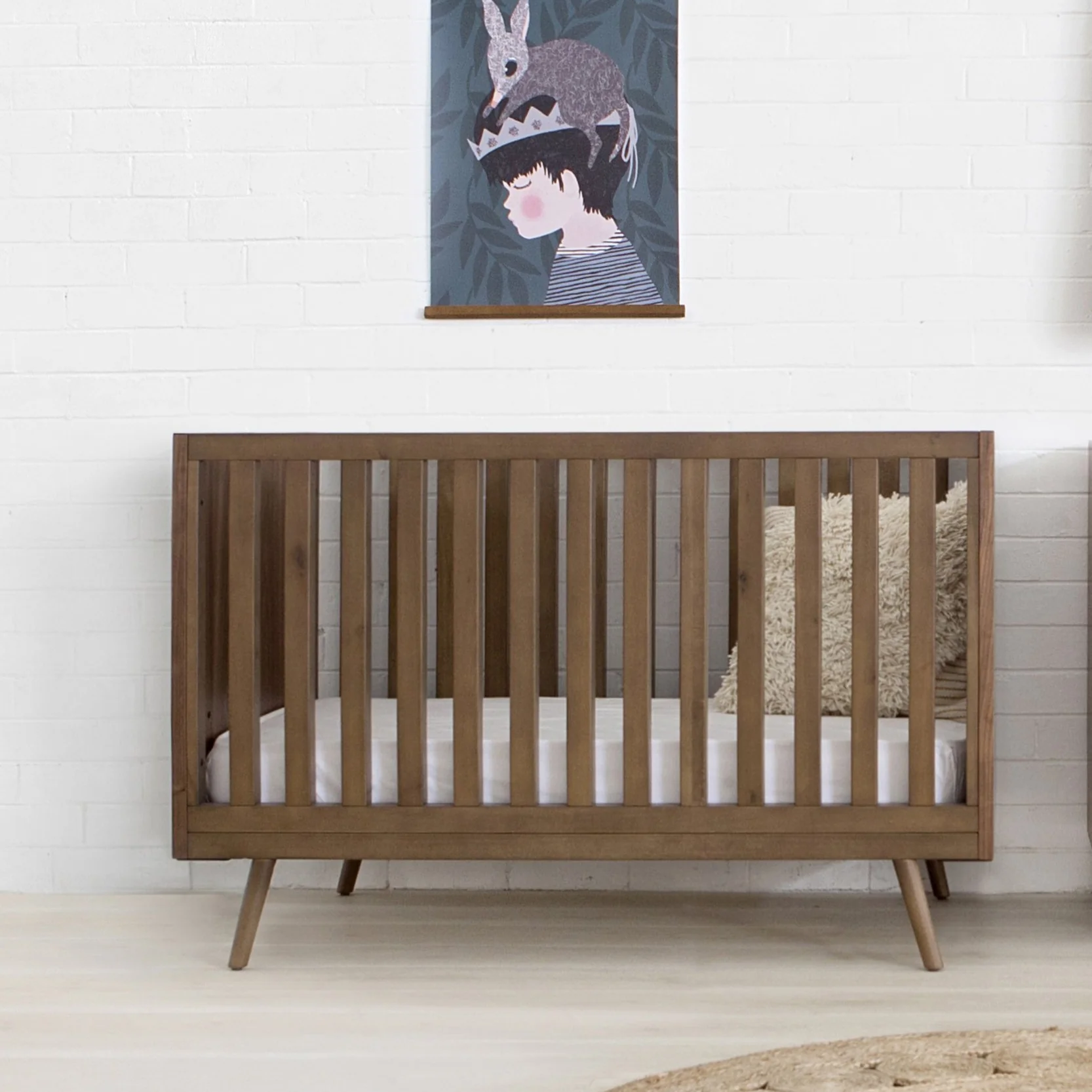 Ubabub Nifty Timber 3 in 1 Crib - Image 2