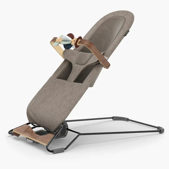 UPPAbaby Mira Bouncer Wonder Wheel Toy Bar – Multicolor | Walnut Wood - Image 3