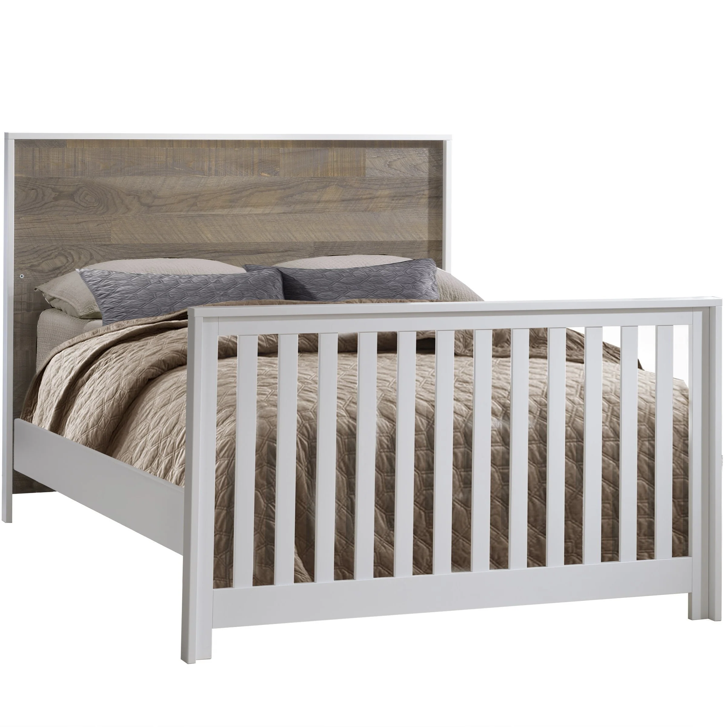 Nest Double Bed Conversion Rails in White - Image 2