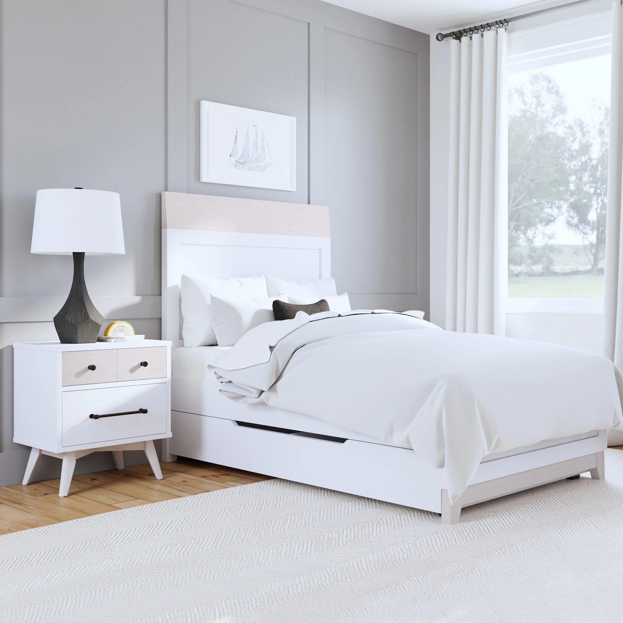 Westwood Rowan Trundle in Ash Linen - Image 2