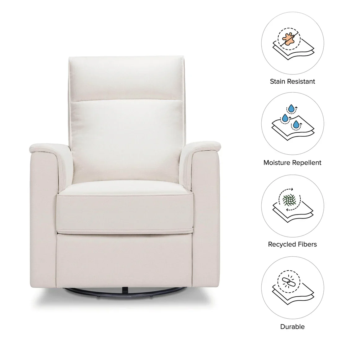 Namesake Willa Glider Recliner in Grey Eco Weave - Image 13