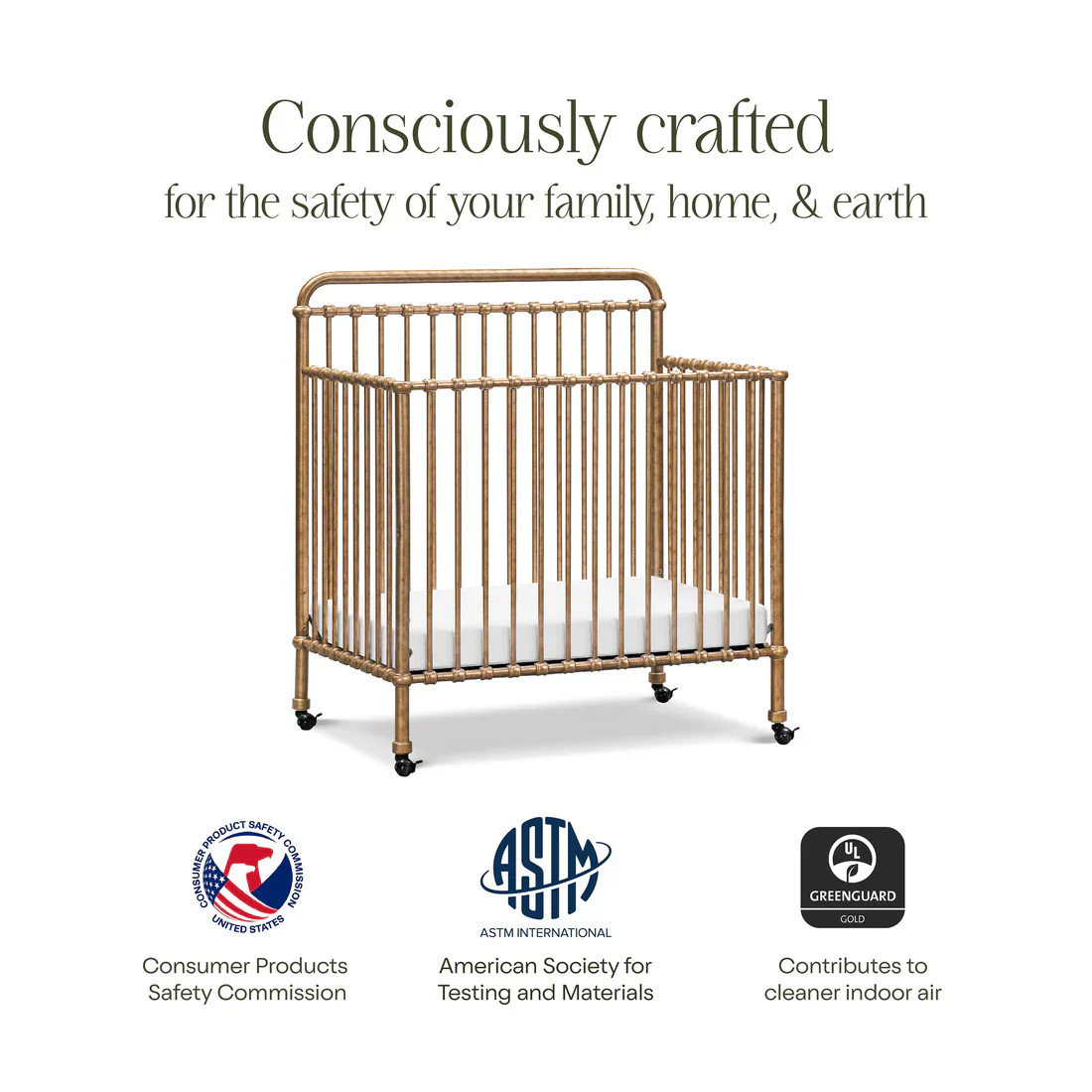 Winston 4 in 1 Convertible Mini Crib - Image 3