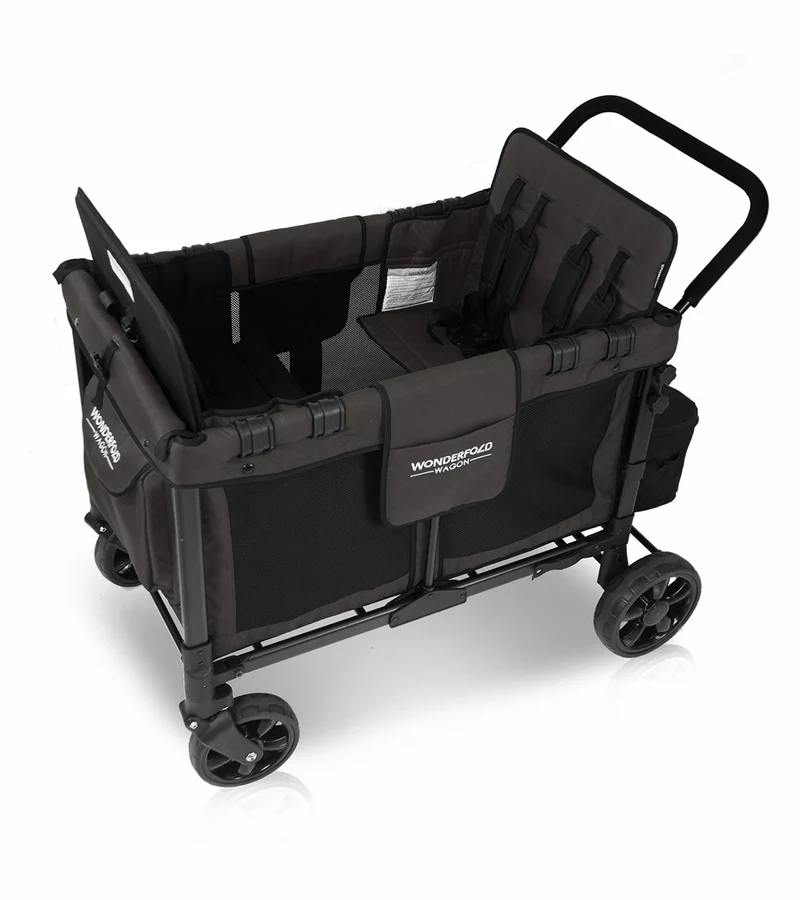 WonderFold W4 Original Four Passenger Wagon - Black - Image 4
