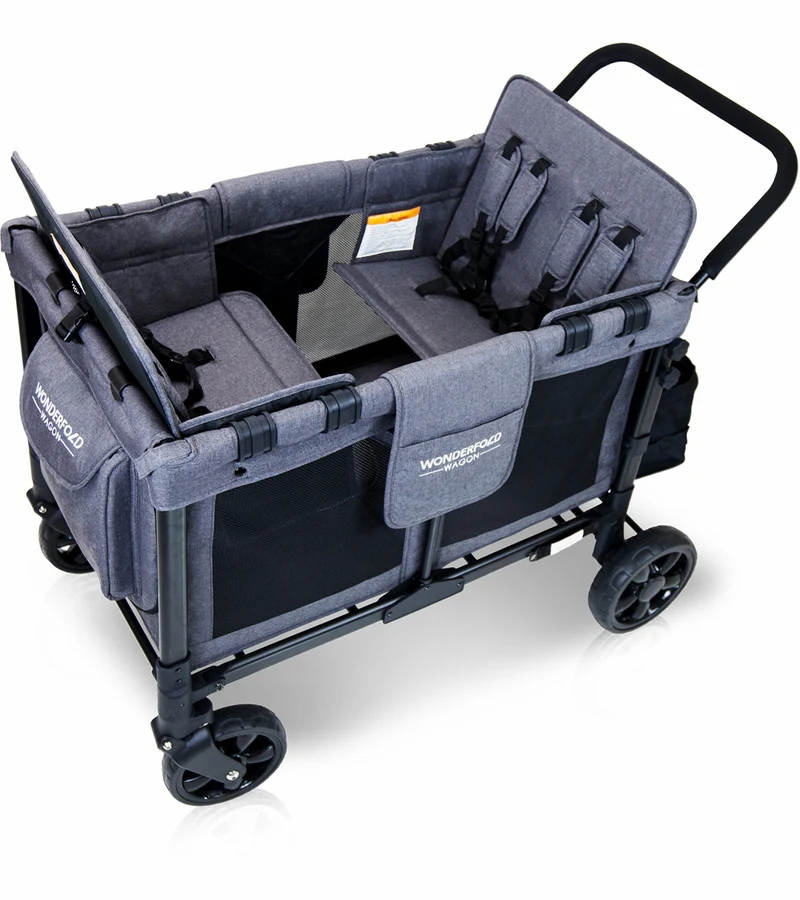 WonderFold W4 Original Four Passenger Wagon - Gray - Image 4