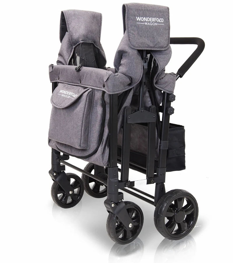 WonderFold W4 Original Four Passenger Wagon - Gray - Image 7