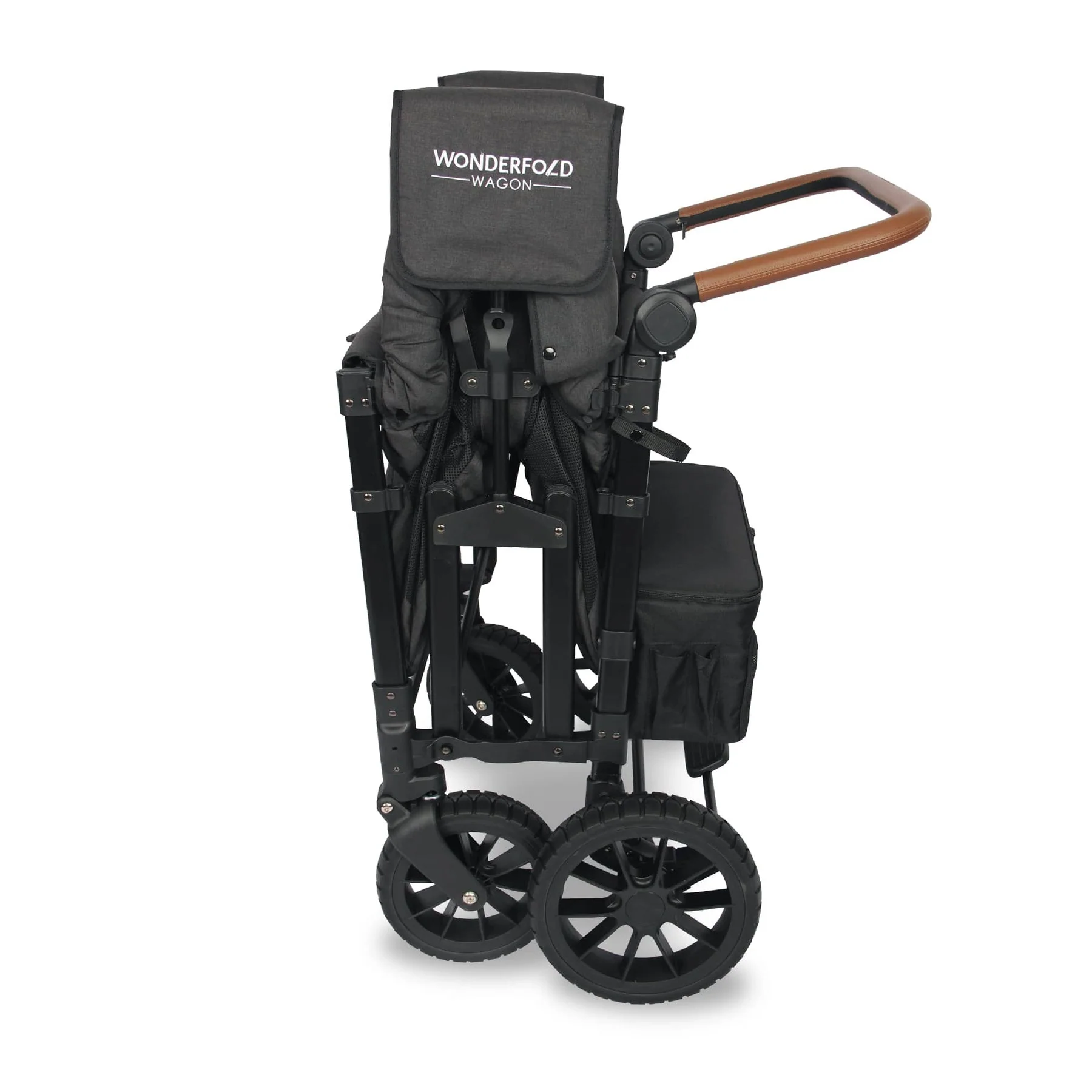 Wonderfold Wagon W4 Luxe Quad Stroller Wagon (4 Seater) - Black - Image 8