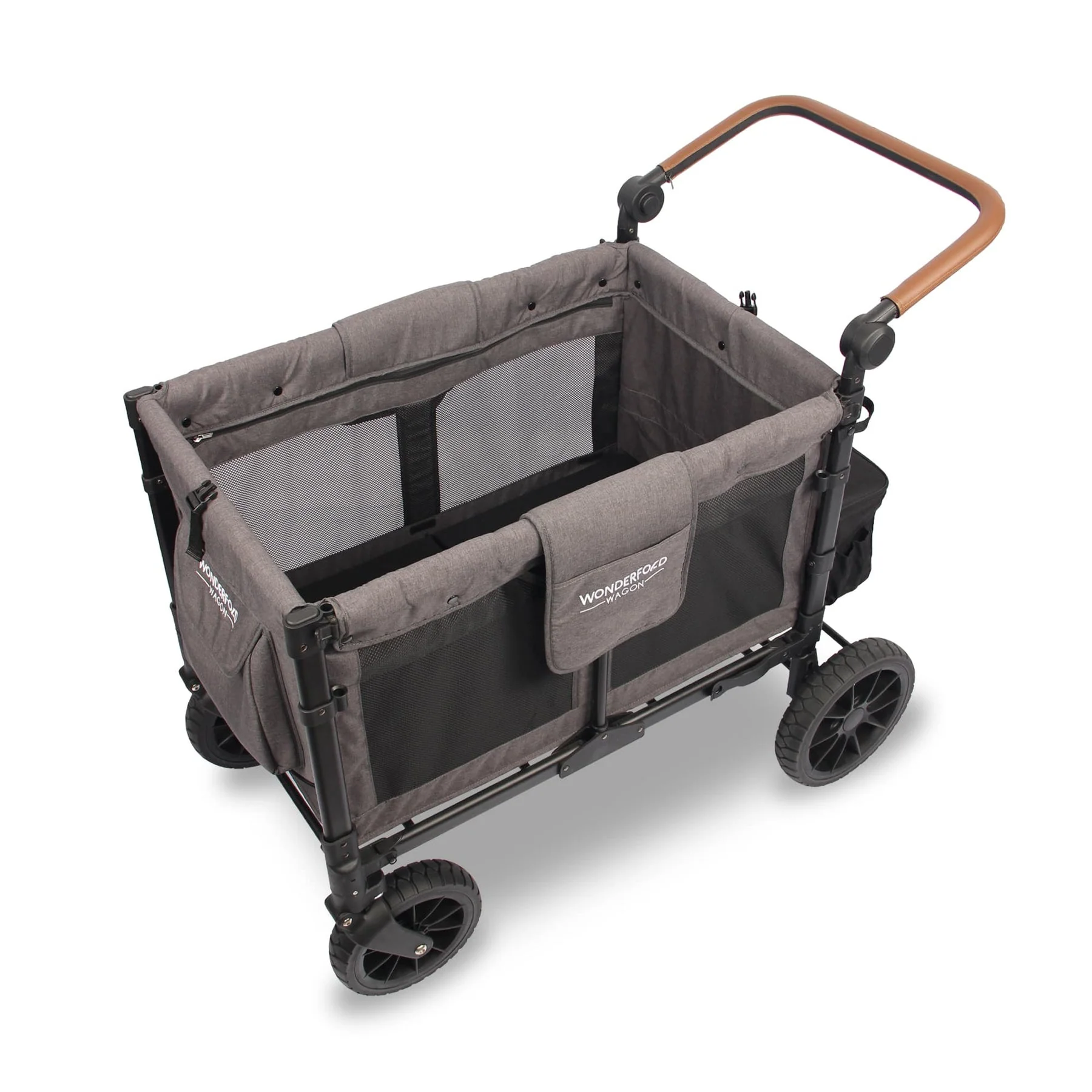 Wonderfold Wagon W4 Luxe Quad Stroller Wagon (4 Seater) - Grey - Image 4