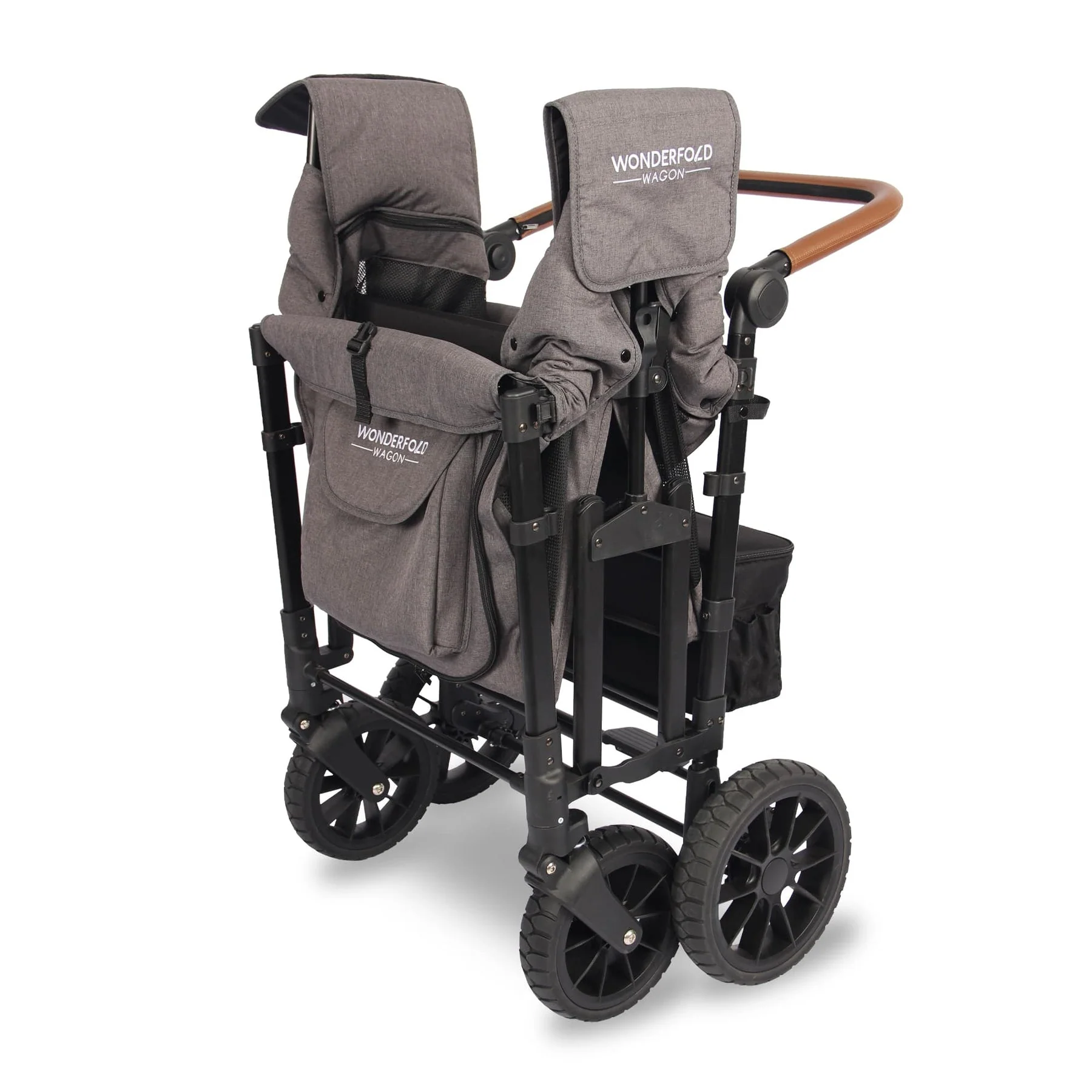 Wonderfold Wagon W4 Luxe Quad Stroller Wagon (4 Seater) - Grey - Image 5